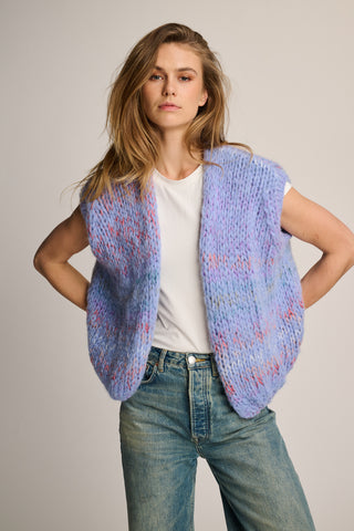 Noa Cardigan Sleeveless Blue Multi