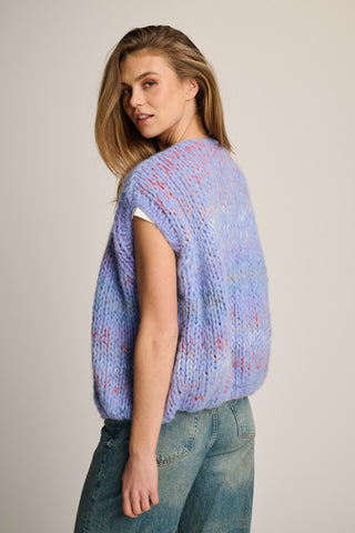 Noa Cardigan Sleeveless Blue Multi