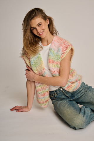 Noa Cardigan Sleeveless Off White Multi