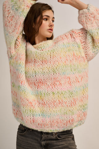 Cato Pullover Round Neck Off White Multi
