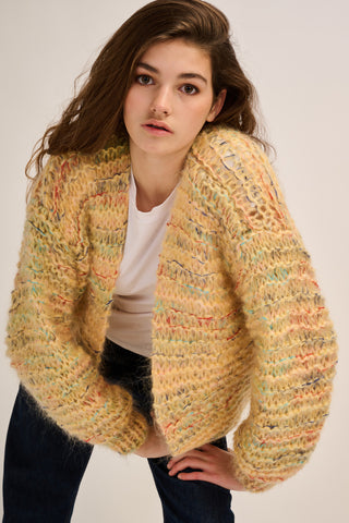 Isabella Cardigan Short - Ochre Multicolor