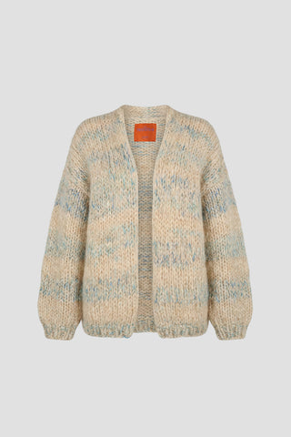 Brigitte Cardigan Short Sand / Blue