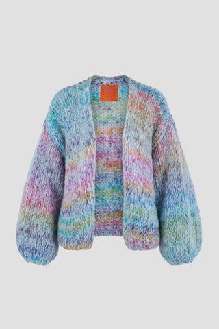 Brigitte Cardigan Short Blue Multi