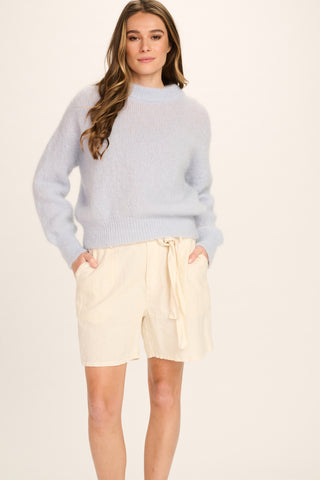 Bea Linen Shorts - Off White