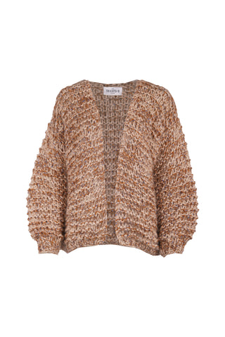 Evelyn Cardigan Short - Beige Multicolor