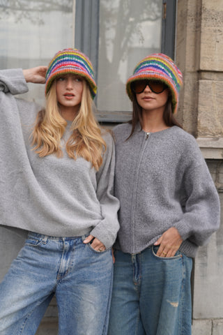 Multicolor Alpaca Hat