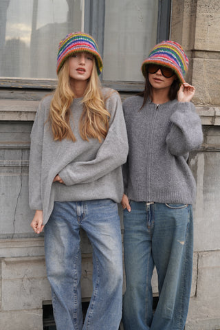 Multicolor Alpaca Hat