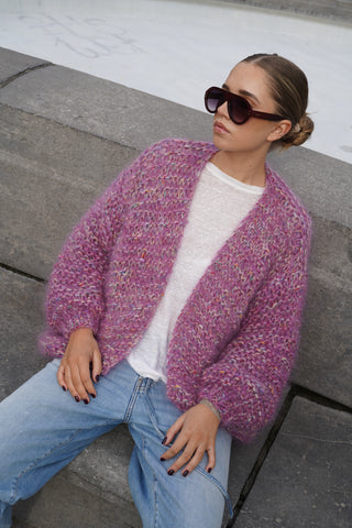 Noah Cardigan Short - Mixed Pink