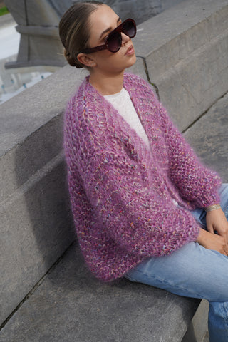 Noah Cardigan Short - Mixed Pink