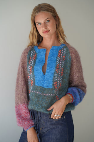 Alea Embroidery Pullover - Multicolor