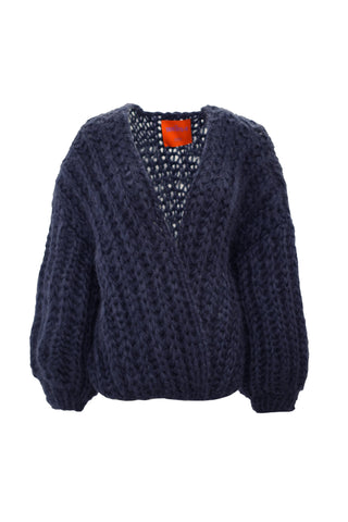 Audrey Cardigan Rib Navy