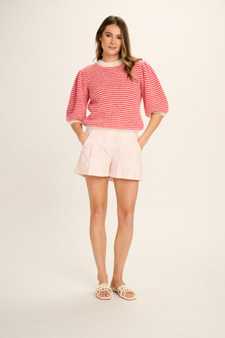 Emma Cotton Shorts - Pale Pink