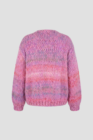 Isa Cardigan Short Candy Pink Multi