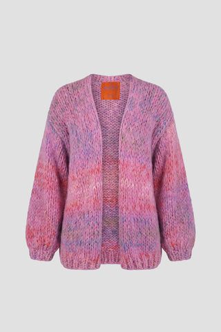Isa Cardigan Short Candy Pink Multi