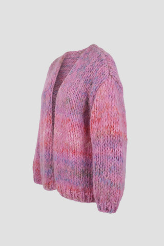 Isa Cardigan Short Candy Pink Multi
