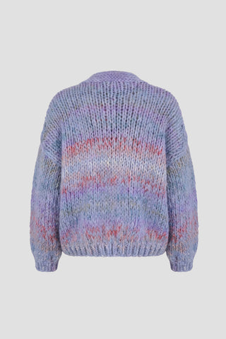 Isa Cardigan Short Jeans Blue Multi