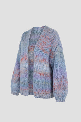 Isa Cardigan Short Jeans Blue Multi