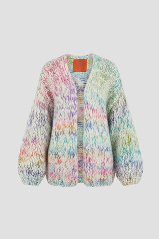 Isa Cardigan Short Mint Multi