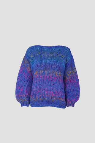 Amy Pullover Round Neck Cobalt Multi