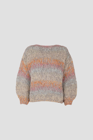 Amy Pullover Round Neck Grey Multi