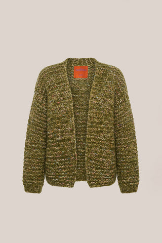 Mia Cardigan Short - Multicolor Khaki