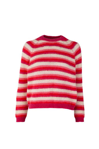 Christina Pullover Round Neck Red / Pink