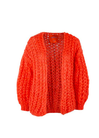 Tessa Cardigan Short Rib Coral