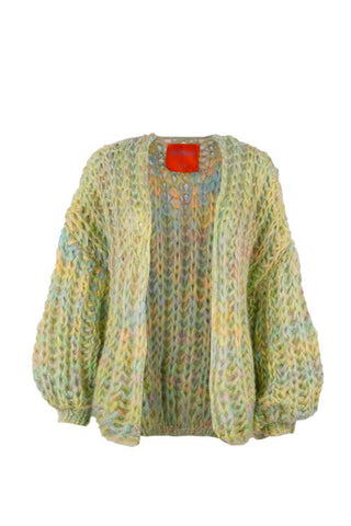Tessa Cardigan Short Rib Green Multi