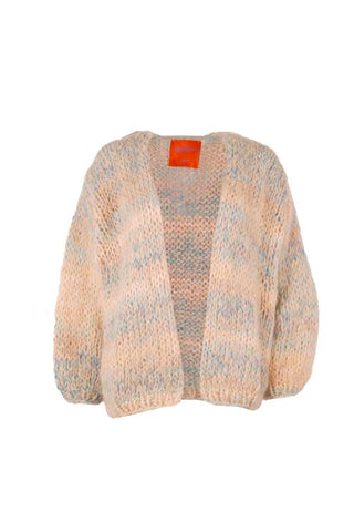 Brigitte Cardigan Short Sand / Blue