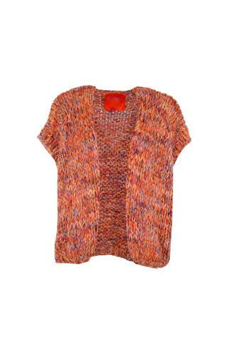 Mira Cardigan Sleeveless Orange / Red