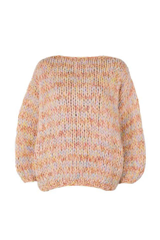 Lola Pullover Round Neck Pastel Pink / Yellow