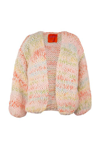 Isa Cardigan Short Off White Multi