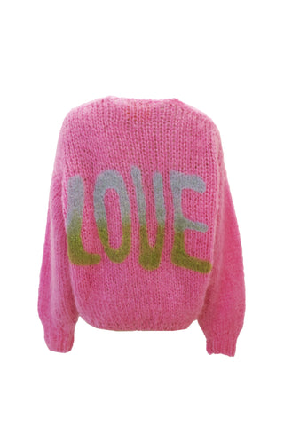 Charlotte Cardigan Short Graffiti Candy Pink