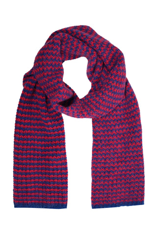 Rita Scarf Red / Night Blue