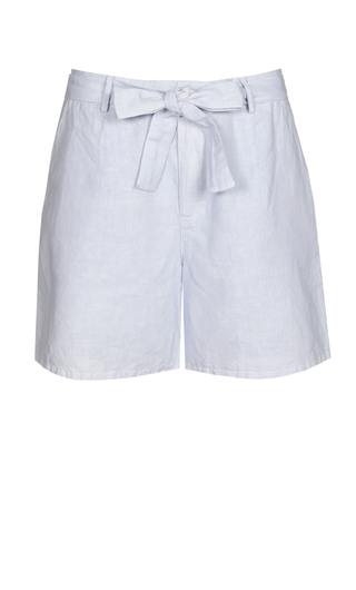 Bea Linen Shorts Pale Blue