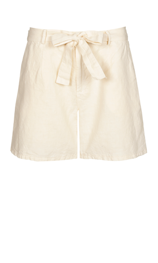 Bea Linen Shorts Off White