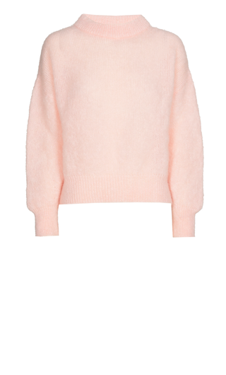 Coco Mohair Pullover Round Neck Pale Pink