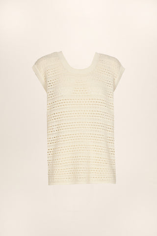 Manuela Cotton Top - All Off White