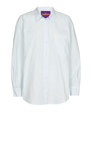 Paulina Cotton Blouse Pale Blue