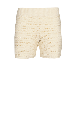 Stephanie Cotton Shorts All Off White