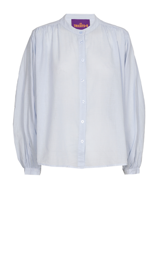 Valerie Cotton Blouse Pale Blue