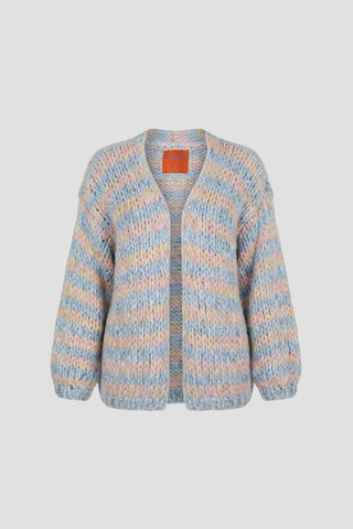 Maud Cardigan Short Pastel Blue / Yellow / Pink