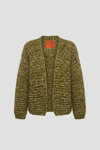 Mia Cardigan Short - Multicolor Khaki
