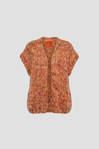 Mira Cardigan Sleeveless Orange / Red