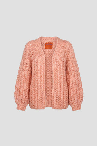 Tessa Cardigan Short Rib Peach
